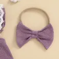 Бебешки Памучен Комплект Dark Purple