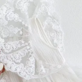 Бебешка Памучна Боди Рокля с Дантела Angel Бебешка Памучна Боди Рокля с Дантела Angel