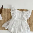 Бебешка Памучна Боди Рокля с Дантела Angel