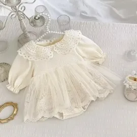 Бебешка Боди Рокля с Дантела Lilibet Бебешка Боди Рокля с Дантела Lilibet