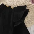 Бебешки Комплект 3 в 1 Black  White Boucle