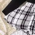 Бебешки Комплект 3 в 1 Black  White Boucle