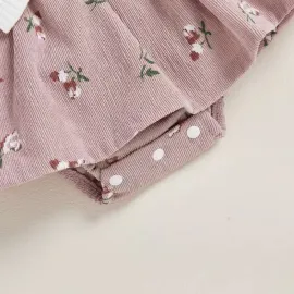 Бебешка Боди Рокля в Бяло и Пепел от Рози Melinda Бебешка Боди Рокля в Бяло и Пепел от Рози Melinda