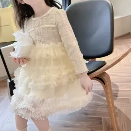 Детска рокля от букле с тюл Matilda