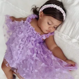 Боди Рокля Purple Butterflies Боди Рокля Purple Butterflies