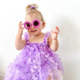 Боди Рокля Purple Butterflies Боди Рокля Purple Butterflies