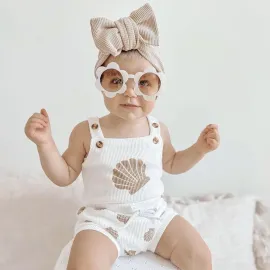 Бебешки Комплект от Вафлена Материя Clam  Бебешки Комплект от Вафлена Материя Clam