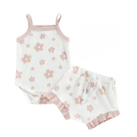 Памучен Комплект за Момиче Waffle Flowers  Памучен Комплект за Момиче Waffle Flowers