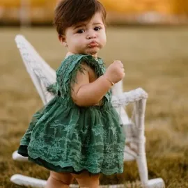 Зелена Боди Рокля с Дантела Mon Cher Зелена Боди Рокля с Дантела Mon Cher