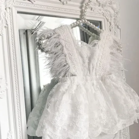 Бебешка  Боди - Рокля Mon Cher - White